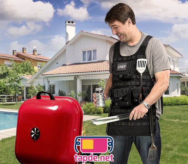 Tạp dề nướng thịt dạng áo chống đạn 3 Tạp dề nướng thịt dạng áo chống đạn 3